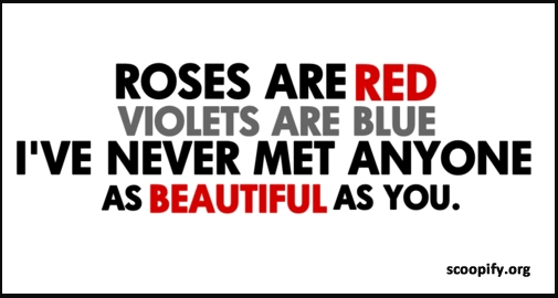 Roses are red violets are blue dirty poem