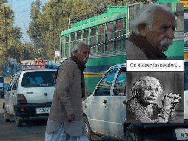 celebrity look alike #Albert Einstein