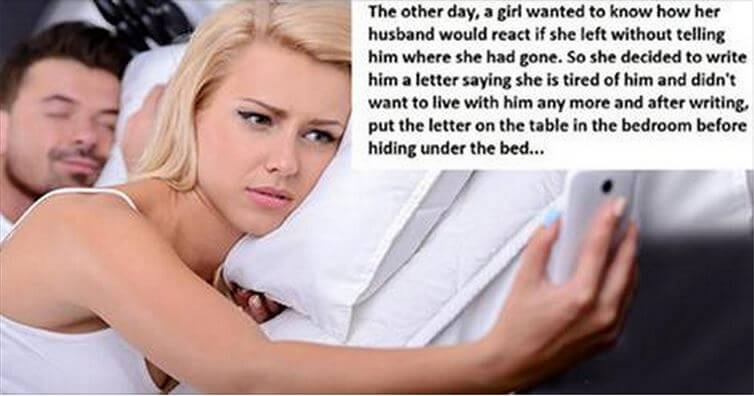 This Wife Gives Her Husband A Cheating Test The Result Is Astonishing 