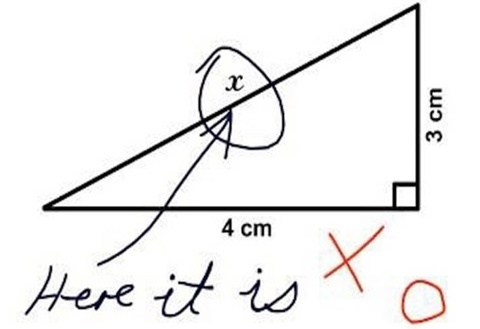 Funny Exam Answers-Find x