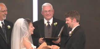 This Bride Couldn't Stop Laughing After Her Groom Made The Most Epic Wedding Ceremony Fail Ever