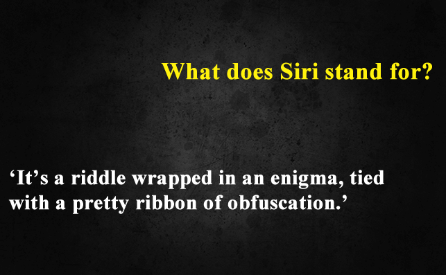 Funny Things To Ask Siri-What does Siri mean