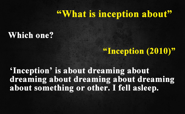 Funny Things To Ask Siri-What is Inception about