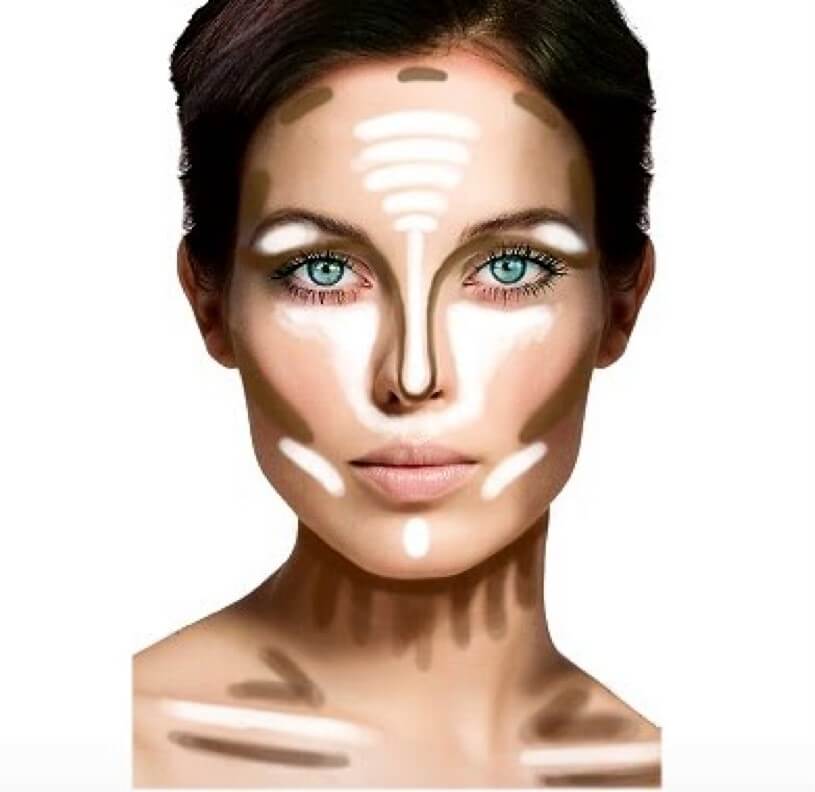 contour face makeup