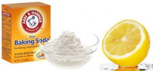 baking soda and lemon to get rid of dandruff