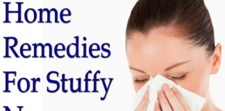 How To Get Rid Of A Stuffy Nose