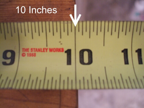 How to read whole inch mark tape