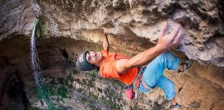 David Lama climbs in Lebanon