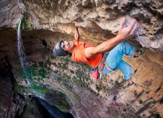David Lama climbs in Lebanon