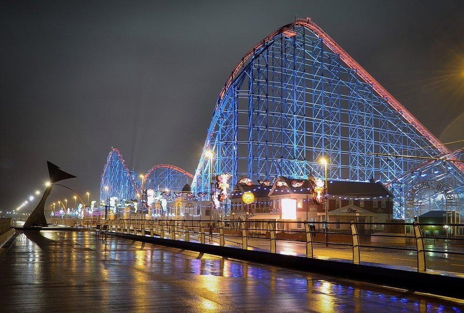 Rollercoaster at Belmont Park