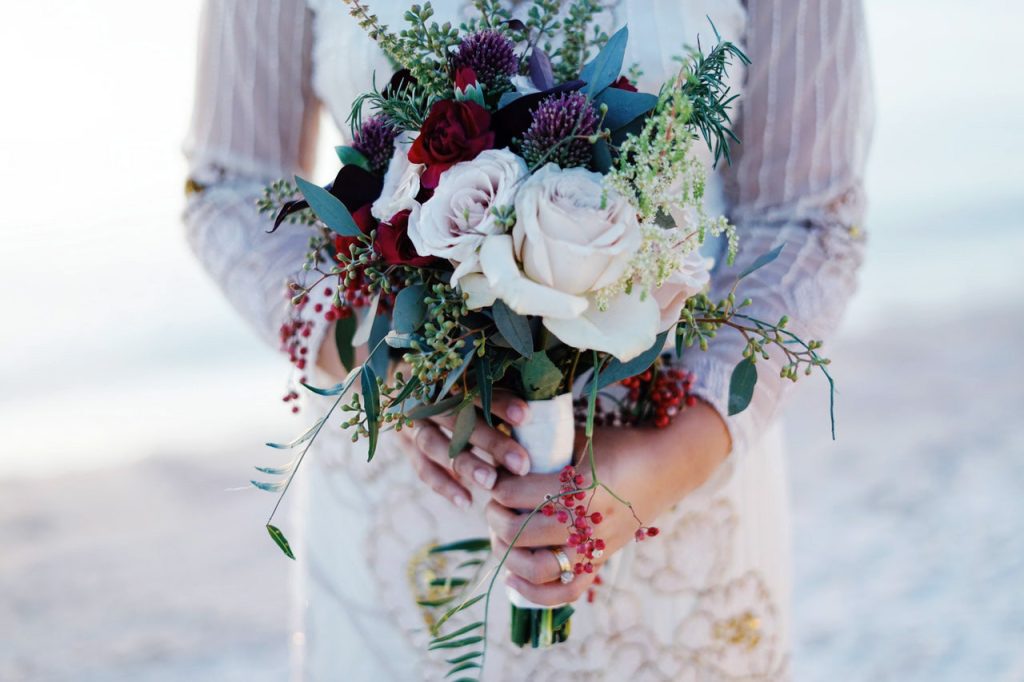 Making Wood Flower Bridal Bouquets