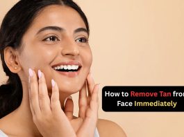 how to remove tan from face immediately