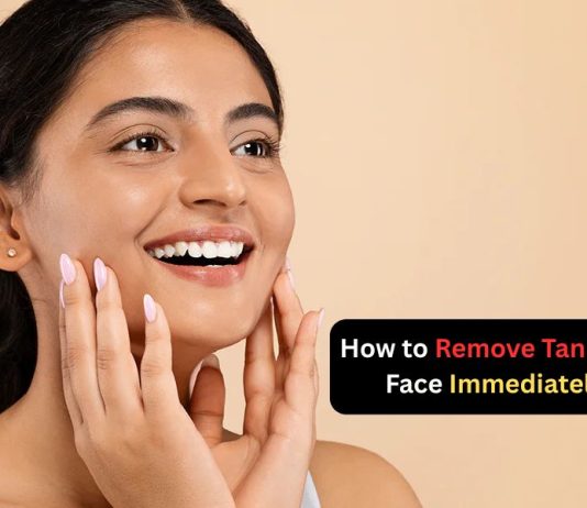 how to remove tan from face immediately